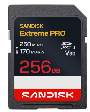 SanDisk Extreme Pro SD UHS-I 256GB SD 250MB/s(R) / 170MB/s(W)