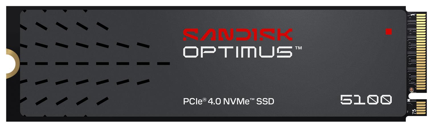 SANDISK OPTIMUS 5100 SSD NVMe 2TB PCIe, Gen4, (R:6700, W:7100MB/s)
