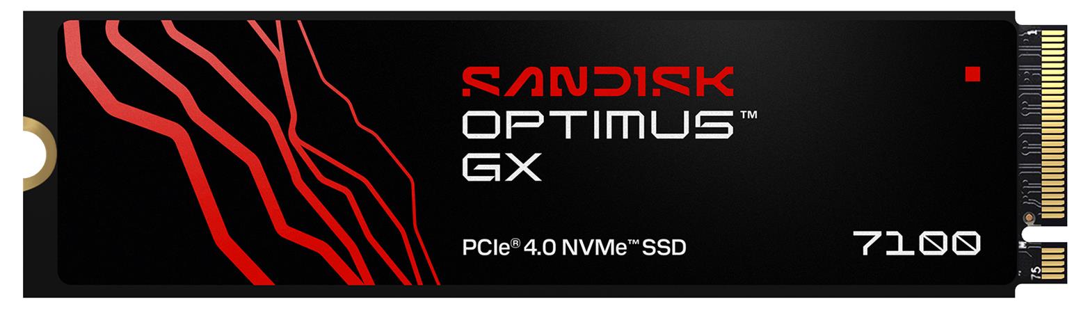 SANDISK OPTIMUS GX 7100 SSD NVMe 2TB PCIe, Gen4, (R:7250, W:6900MB/s)