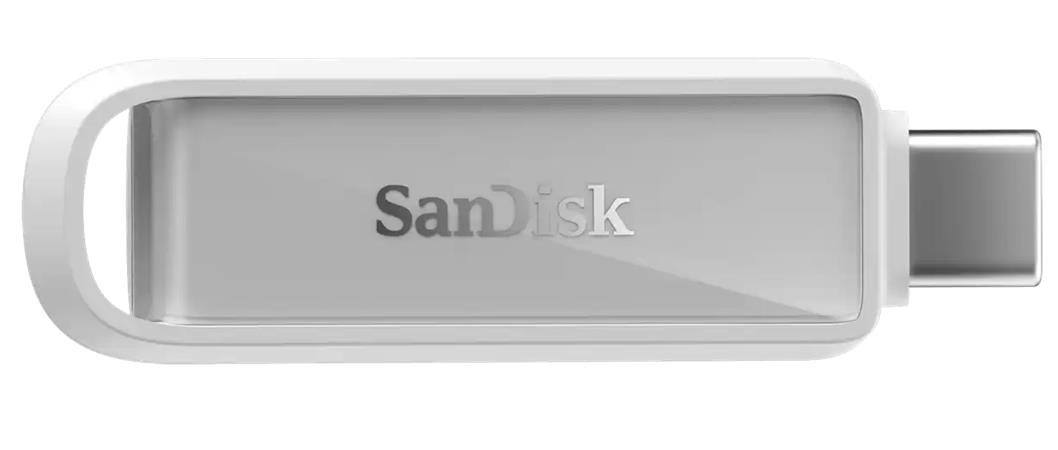 SanDisk Phone Drive Flash Disk 128GB USB-C, bílý