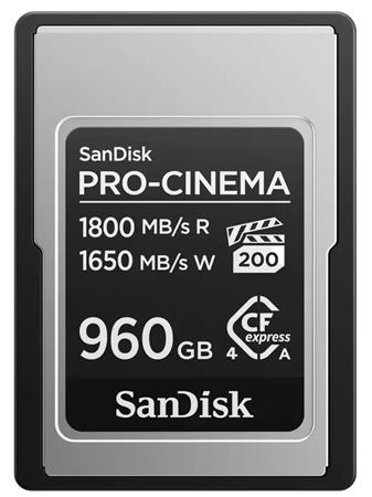 SanDisk PRO-CINEMA CFexpress Type A Card 960GB