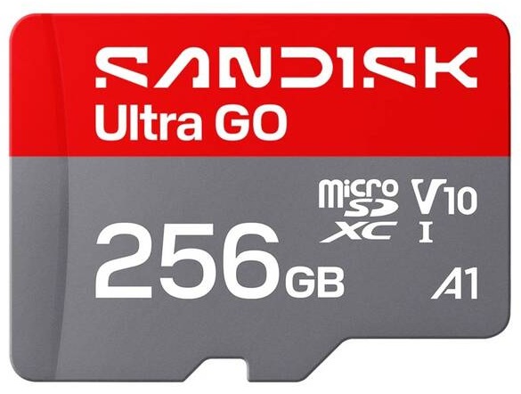 SanDisk Ultra GO microSDHC UHS-I Card 256GB MicroSD 190MB/s Read Full HD video