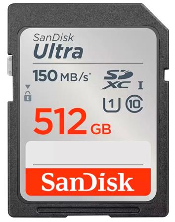 SanDisk Ultra GO SDXC UHS-I Card 512GB SD 190MB/s Read Full HD video
