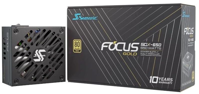 SEASONIC zdroj 650W FOCUS SGX-650, SFX, 80+GOLD