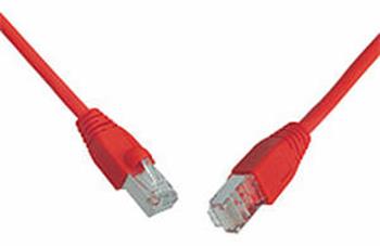 Solarix Patch kabel CAT5E SFTP PVC 10m červený snag-proof C5E-315RD-10MB