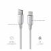 SWISSTEN DATOVÝ KABEL TEXTILE II USB-C / LIGHTNING 1,5 M BÍLÝ