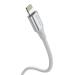 SWISSTEN DATOVÝ KABEL TEXTILE II USB / LIGHTNING 1,5 M BÍLÝ