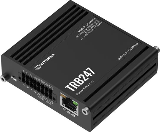 Teltonika TRB247 Průmyslový LTE Cat1 Gateway Router, GPS, I/O, RS232 a RS485
