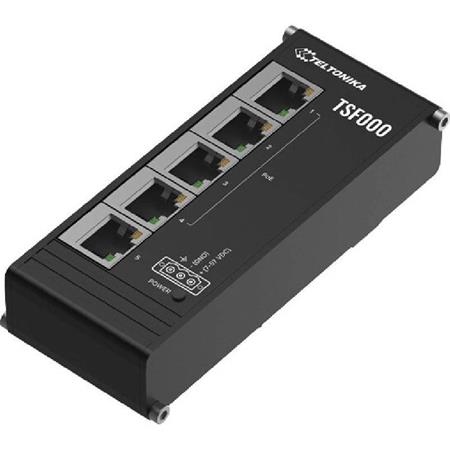 Teltonika TSF000 Průmyslový Flat PoE switch bez managementu, 5x LAN