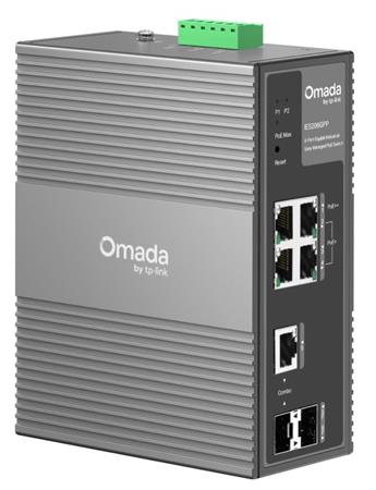 TP-Link IES206GPP Omada 6portový gigabitový průmyslový Easy Managed Switch s 3 porty PoE+ a 1 portem PoE++