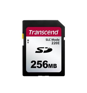 Transcend 256MB SD220I MLC průmyslová paměťová karta (SLC mode), 22MB/s R,20MB/s