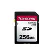 Transcend 256MB SD220I MLC průmyslová paměťová karta (SLC mode), 22MB/s R,20MB/s W, černá