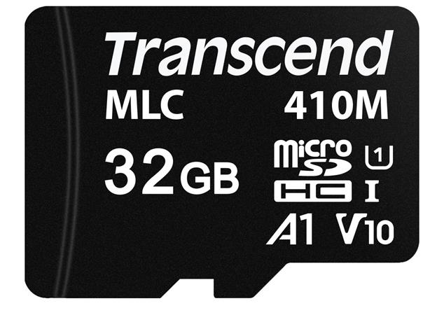 Transcend 32GB microSDHC410M UHS-I U1 (Class 10) A1 V10 MLC průmyslová paměťová karta (bez adaptéru)