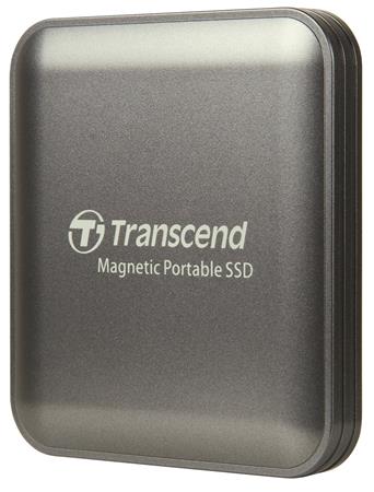 Transcend ESD420C 2TB, USB 20Gbps Type C, Externí odolný SSD disk (3D NAND flash), 2000MB/R, 2000MB/W, Magsafe, šedý