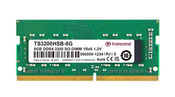 Transcend paměť 8GB SODIMM DDR4 3200 1Rx8 1Gx8 CL2