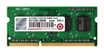 Transcend paměť SODIMM DDR3 4GB 1600MHz 1Rx8 CL11