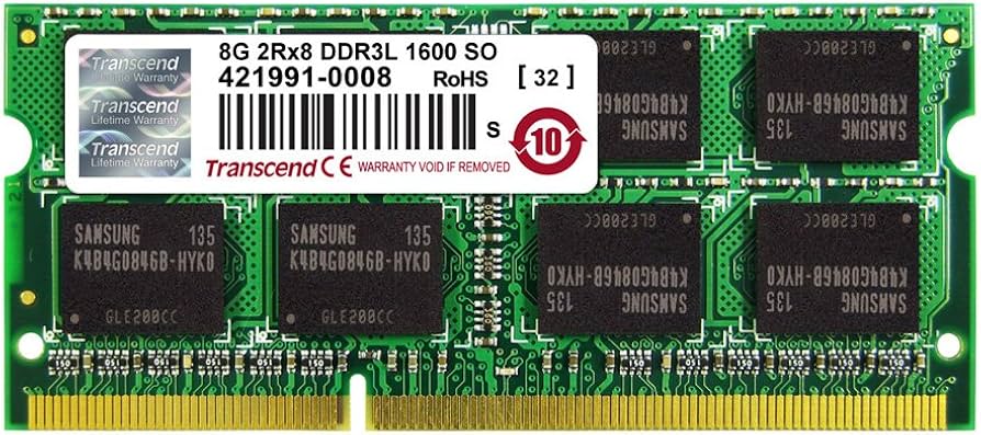 Transcend paměť SODIMM DDR3L 8GB 1600MHz 1Rx8 Rx8 for iMAC Late 2013