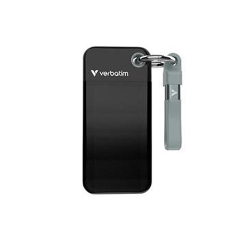 VERBATIM Pocket SSD 1TB, USB-C 3.2 Gen 2, černá/šedá