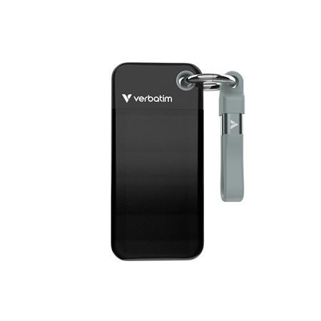VERBATIM Pocket SSD 256GB, USB-C 3.2 Gen 2, černá/šedá