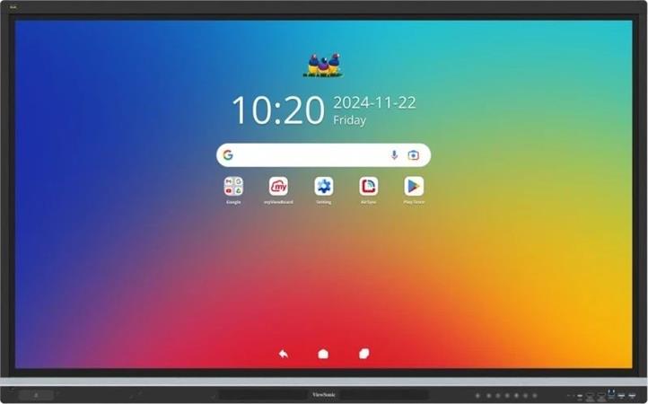 Viewsonic IFP6551 65" 4K 3840x2160/TFT/450cd/6,5ms/5xHDMI/VGA/DP/RS232/OPS/5xUSB/3xUSB-C/2xRJ45/Repso/VESA/Android 14