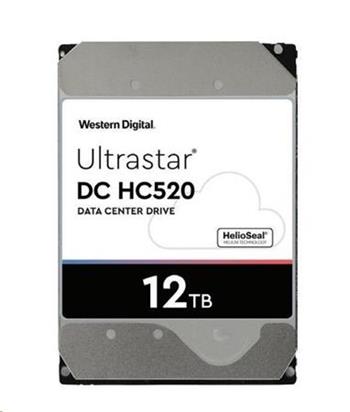 WD Ultrastar® HDD 12TB (HUH721212ALE604) DC HC520 3.5in 26.1MM 256MB 7200RPM SATA 512E SE (GOLD WD121KRYZ)