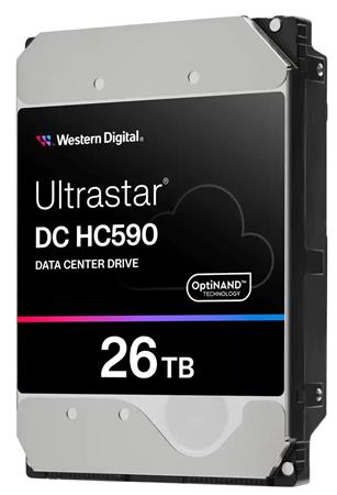 WD Ultrastar HDD 26TB DC HC590 3.5in 26.1 512 7200RPM SAS ULTRA 512E SE P3 (WUH722626AL5204)