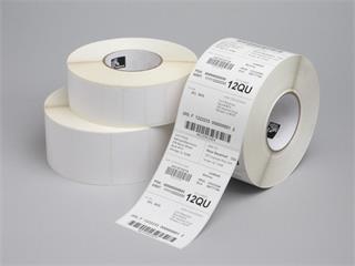 Zebra Label, Paper, 57x51mm; Direct Thermal, Z-Select 2000D, Coated, Permanent Adhesive, 25mm Core, Perforation