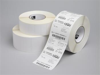 Zebra Label. Polyester, 76x25mm; Thermal Transfer, Z-Ultimate 3000T White, Permanent Adhesive, 25mm Core