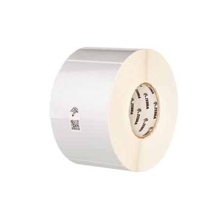 Zebra Label, Polyester, 76x76mm; Thermal Transfer, Z-Ultimate 3000T Silver, Permanent Adhesive, 76mm Core