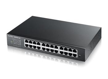 Zyxel GS1900-24Ev3, 24-port Desktop Gigabit Web Smart switch: 24x Gigabit metal, IPv6, 802.3az (Green)